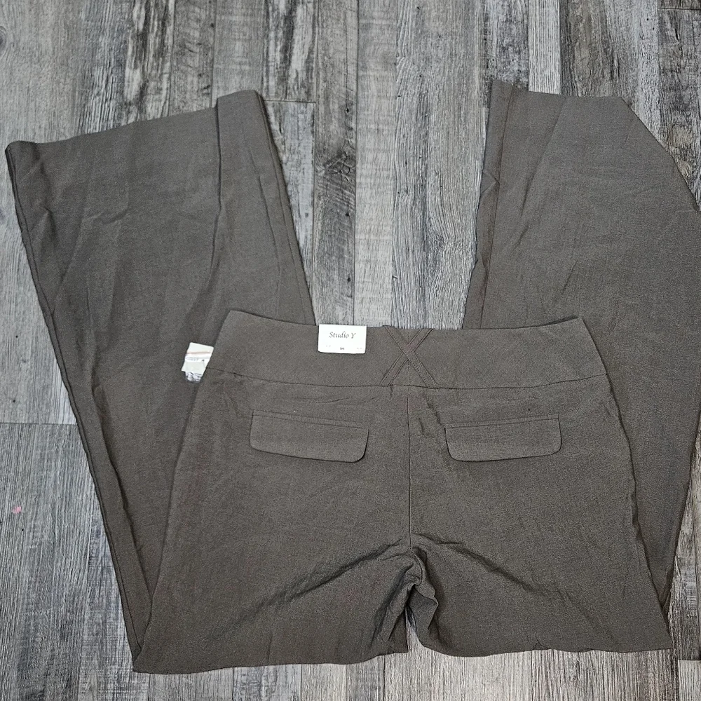 🌸🧡 flare Wide Leg pants By Studio Y Size Size 5/6💜 - Picture 7 of 9